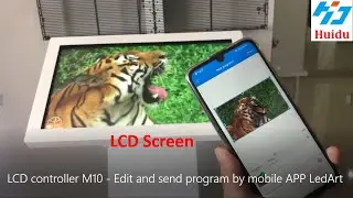 Huidu LCD controller M10 Easy Tutorial - Operation in Mobile APP LedArt