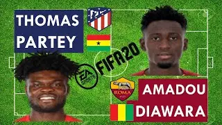 Amadou Diawara vs Thomas Partey - FIFA 20 comparison