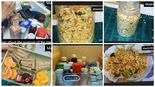Organization of medical cabinet/meal prep/lunch box prep/street style bhel puri now at home😋😋