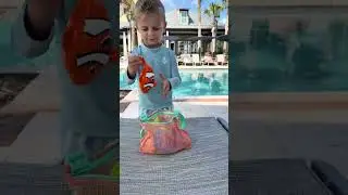 #AD I just found the coolest pool toy ever!! 🐠💦 #momlife #youngmom #girlmom #momof4 #diy #diyproject