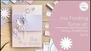 Learn Iris Folding - Make your own Daisy Card | Iris Folding Flower Series: Episode 2 Daisy Card