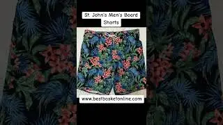 St  John's Bay Men's Board Shorts Big and Tall  Size 2XLT  Men's Fashion