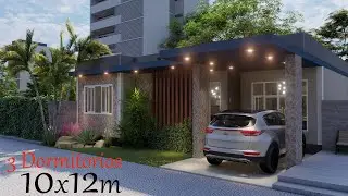 CASA 10 X 12 M 3 Habitaciones / House 10 X 12 M