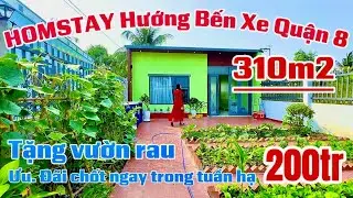 👉 NHÀ SÂN VƯỜN QLO50 . Hướng Quân 8. 310m2 thổ cư giá rẻ hơn ngân hàng