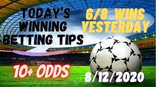 FOOTBALL PREDICTIONS TODAY | 8/12/2020 | FIXED MATCHES | Betting tips today | Vip Betting tips