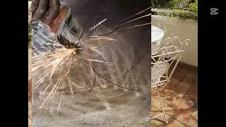 realizzazione tavolo in ferro battuto artigianato