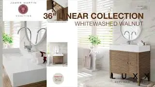Columbia and Mercer Island vanities by James Martin Furniture