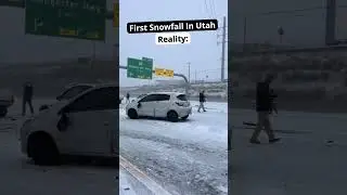 Expectations vs Reality - First Snowfall in Utah #cars #snow #firstsnow #utah #subaru #wrx