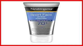 Neutrogena Sport Face Oil Free Lotion Sunscreen with Broad Spectrum SPF 70+, Sweatproof & Waterproof