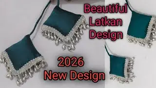Trending Blouse Latkan Design / New and Unique Blouse Latkan Making at Home / Latkan Design 