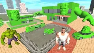 Franklin Change House to Hulk City in Indian Bike Driving 3D