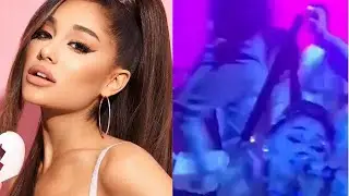 Ariana Grande shows discomfort after a fan grabbed her hands at her show in Finland