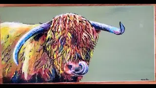 Art by You, Rusty the Highland Bull painting class teaser