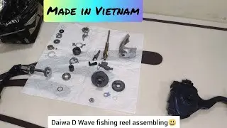 Daiwa D Wave fishing reel assembly #diy #servicing #maintenance