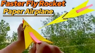 How To Fold A Super Fast Rocket Paper Airplane 