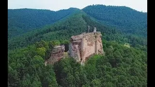 Burg Fleckenstein - Drohnenaufnahmen - Château de Fleckenstein