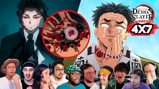 Demon Slayer Season 4 Episode 7 Reaction Mashup | Kimetsu No Yaiba 4x7
