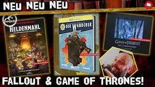 Fallout Wanderer, Game of Thrones &ndash; Die Storyboards, D&D Heldenmahl Kochbuch und mehr |NEU IM SHOP