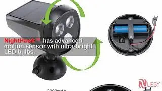 NightHawk&trade; - Solar Powered Motion Sensor Light