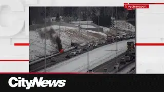 Car erupts in flames in NE Calgary
