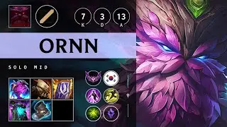 Ornn Mid vs Taliyah - KR Master Patch 25.19
