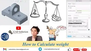 How to calculate weight || Creo Tutorial