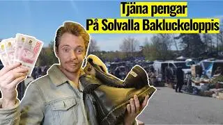 På säsongens första bakluckeloppis för att sälja på Tradera och Ebay
