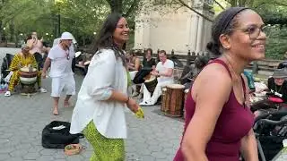 Sundae Sermon Skate in Central Park & drummers 2 - Manhattan NYC September 28, 2025