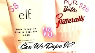 Battle of the Glitter Masks! E.L.F. vs. P&Uuml;RxBARBIE Collab!