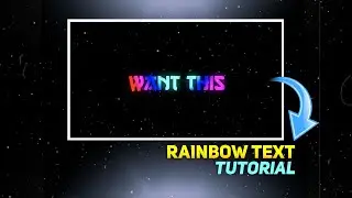 | Capcut Tutorial | - Rainbow Text Like Ae