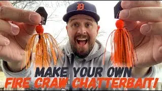 Make your own FIRE CRAW JACK HAMMER CHATTERBAIT! -  DIY CUSTOM CHATTERBAIT!