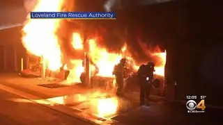 Flames Shoot From Storage Units In Loveland