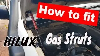 How to fit Gas Struts To THE BONNET OF A Hilux