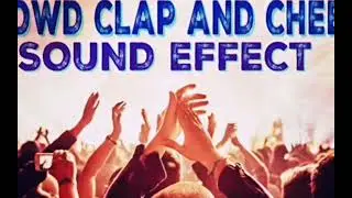 Children crowd & kids cheers clap happy birthday. Sound effect