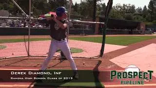 Derek Diamond Prospect Video, Inf, Ramona High School Class of 2019