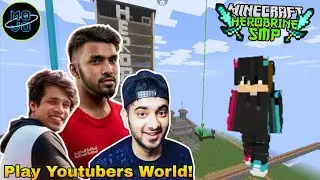 How To Play In Big Youtubers Minecraft World From MOJO Launcher #mojolauncher #herobrinesmp 