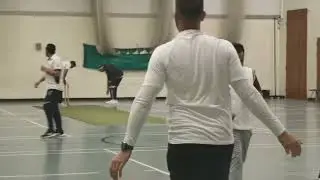 Lutonian Crystal Sports Indoor Cricket League, Denbigh High school. Naeem Hawks beat Luton Strikers.