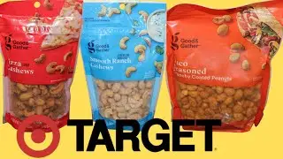 Good & Gather (Target): Pizza Cashews, Smooth Ranch Cashews, Taco Seasoned Crunchy Coated Peanuts