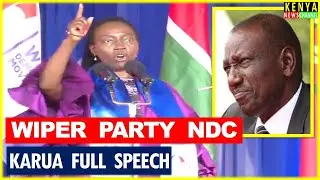 &laquo;МЫ НЕ ПРИМЕМ, ЧТОБЫ ТЫ БЫЛ ДИКТАТОРОМ&raquo; Марта Каруа РЕВЁТ на Ruto в Wiper NDC с Калонзо Гачагуа и...
