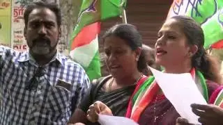 Infosys Employee Swathi Hacked To Death - Congress Women Wing Protest