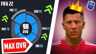 FIFA 22 PRO CLUBS - THE BEST MAX 90 RATED STRIKER BUILD (TIPS/TRICKS)