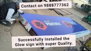 LED Glow Sign Board Installation: Illuminate Your Brand 24/7 .... Contact us 9888777362