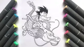 Nezha ride a dragon New coloring pages ✏️🎨| How to color Nezha @ArtDrawandColors