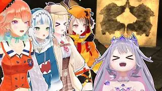 HoloEN Girls See Two Bears High-Fiving in the Inkblot Test