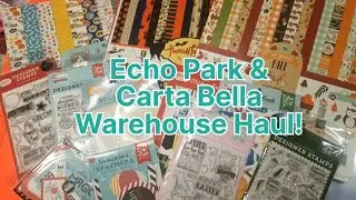 Echo Park / Carta Bella Outlet Warehouse Sale Haul! See what Goodies I got this time!