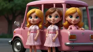 My Pink Car - Toy Carriage Makeover - Nursery Rhymes & Kids Song