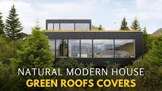 Modern Holiday House Design Featuring Natural Green Roof Covers