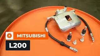 S&aring; byter du fr&auml;mre bromsok, glidbultar och bromsslang p&aring; MITSUBISHI L200 KA [AUTODOC-GUIDE]