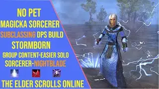 No Pet Magicka Sorcerer Subclassing DPS Build for ESO Update 46