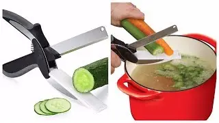 Умный кухонный нож Clever Cutter обзор / Нож-доска клевер куттер
